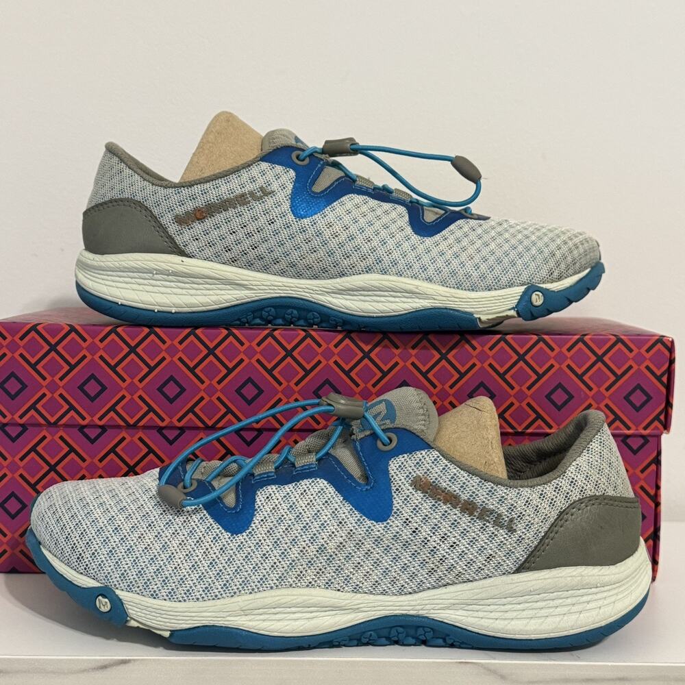 Merrell Shoes Womens 6 All Out Shine Trail Running Sneakers Gray Lace Up J21638